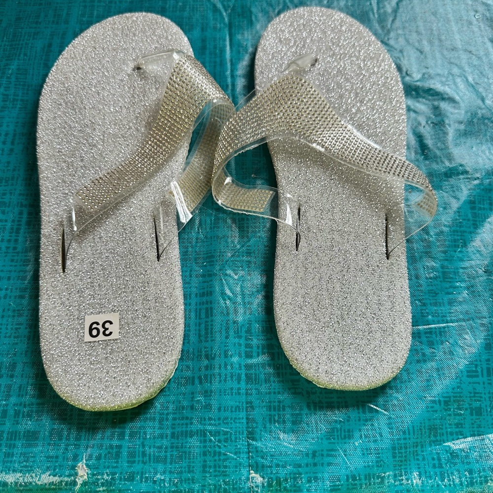 Beautiful Sparkley Flip Flops